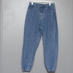 Missguided jeans with scrunched bottoms
